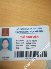 Gia sư giỏi Đại học Hà Nội chuyên dạy kèm môn Tiếng Anh, Ngữ văn